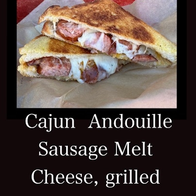 Cajun Andouille Sausage Melt